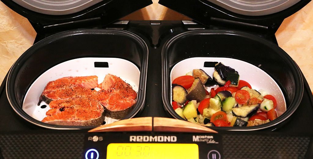 мультиварка с двумя чашами